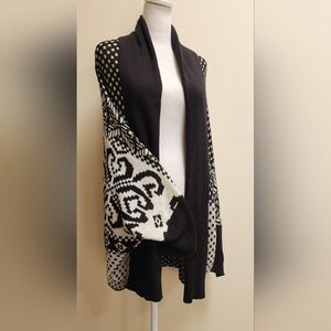 Poncho Open Front Bat Wing Cardigan Women's Plus Size 14/16